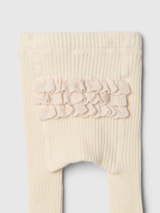 Image number 2 showing, Baby Ruffle Rib Tights