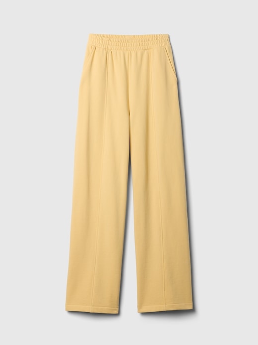 Image number 5 showing, Heavyweight French Terry Seamed Wide-Leg Sweatpants