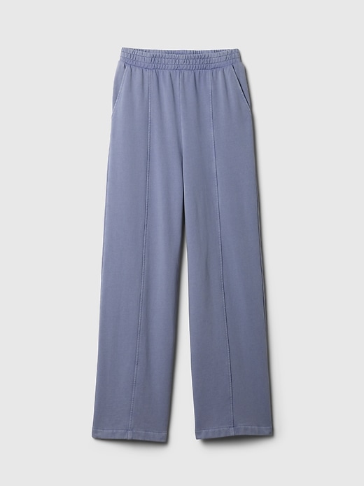 Image number 5 showing, Heavyweight French Terry Seamed Wide-Leg Sweatpants