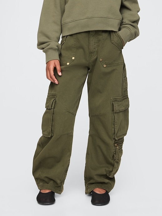 Image number 2 showing, Gap × Cult Gaia Kids Cargo Barrel Pants