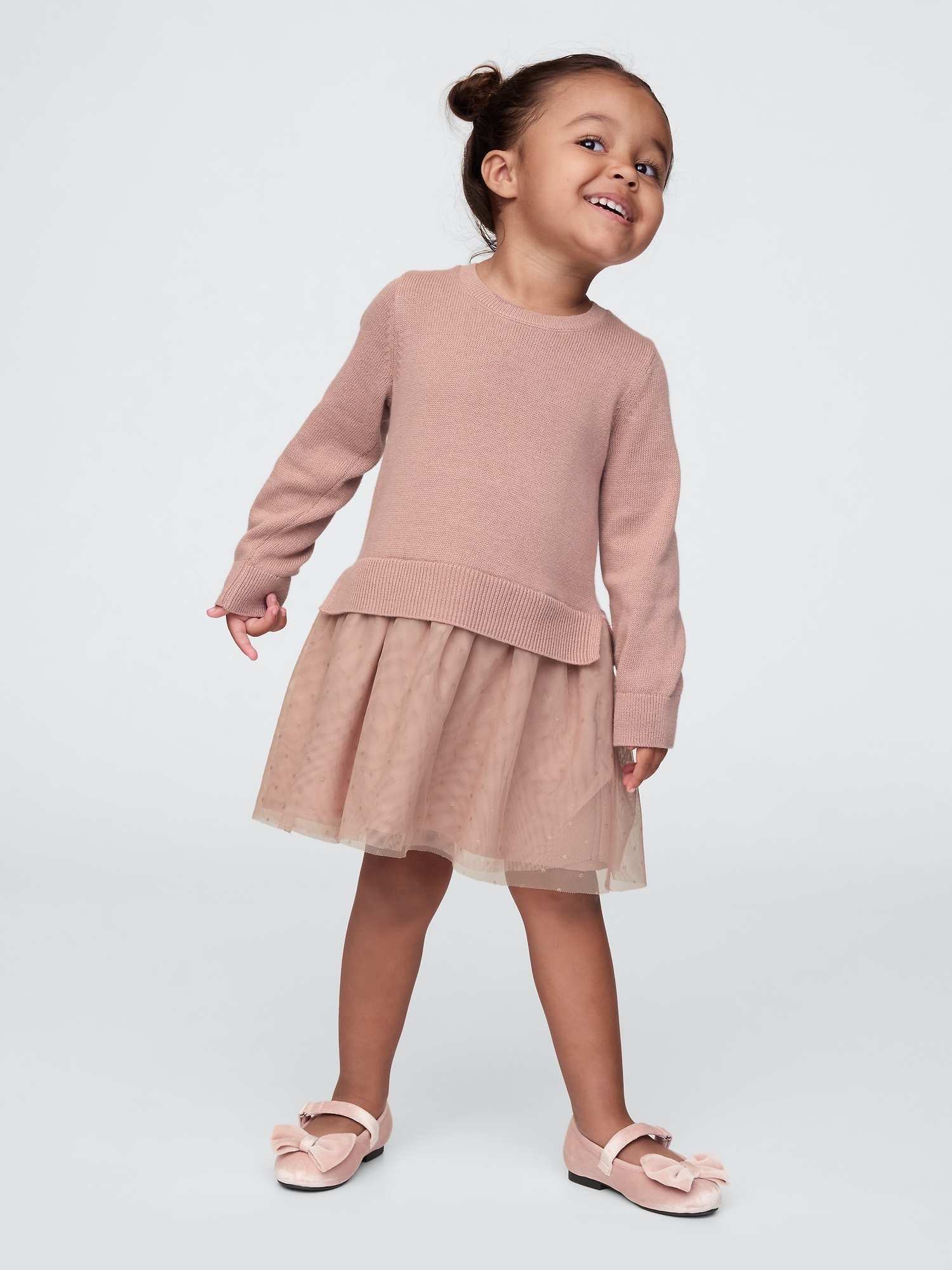 Baby & Toddler 2-in-1 Sweater Tulle Dress