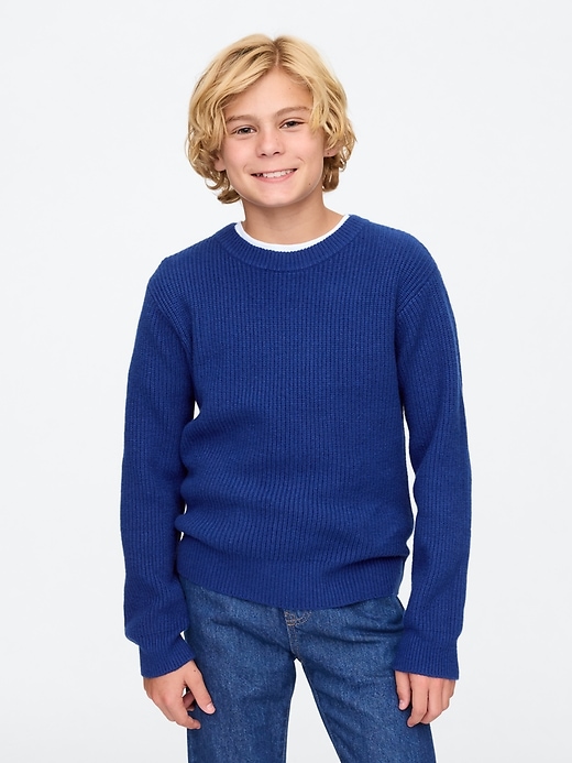 Image number 1 showing, CashSoft Rib Crewneck Sweater