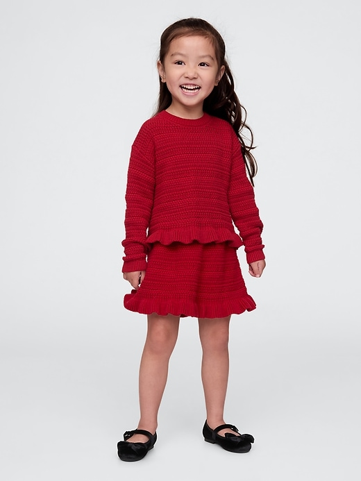 Image number 1 showing, babyGap Ruffle Sweater Skirt Set