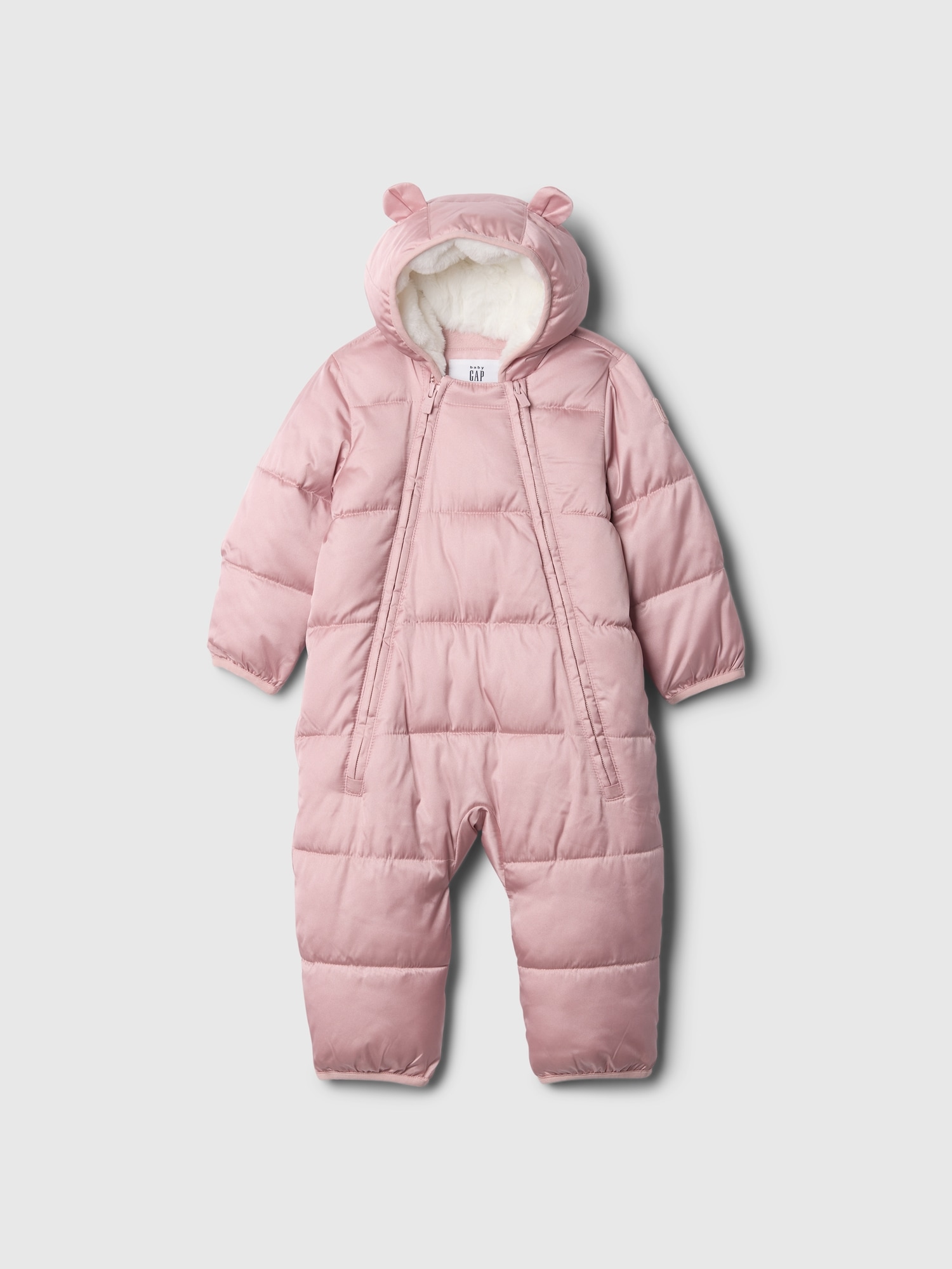 Baby Recycled Heavyweight Snowsuit - Pink