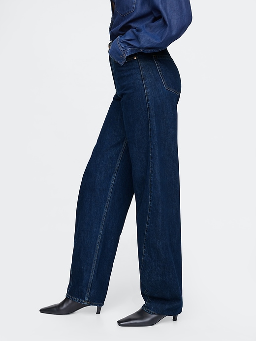 Image number 3 showing, High Rise Barrel Jeans