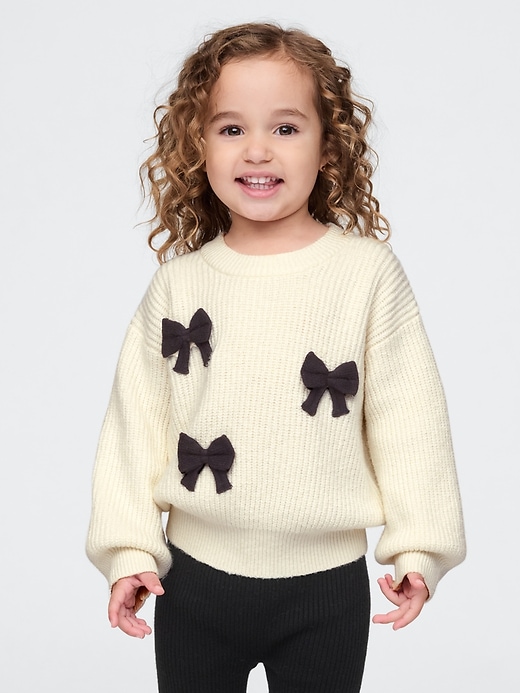 Image number 1 showing, babyGap CashSoft Bow Sweater