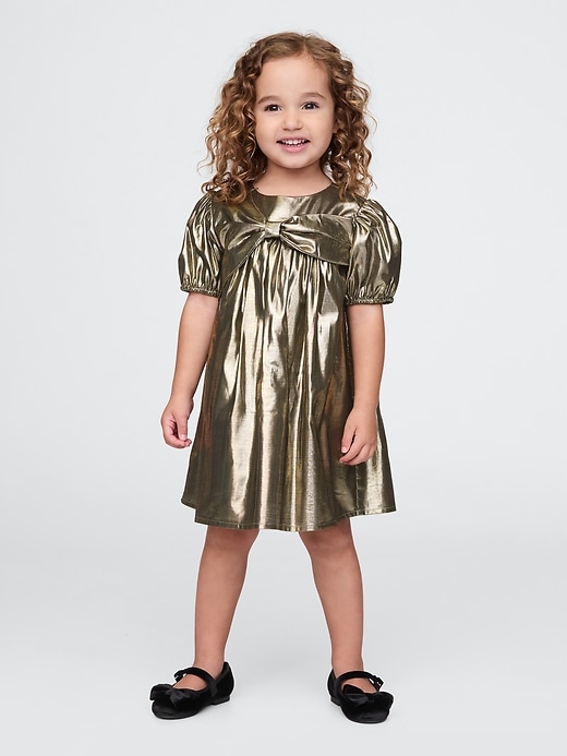 Image number 1 showing, babyGap Metallic Bow Dress