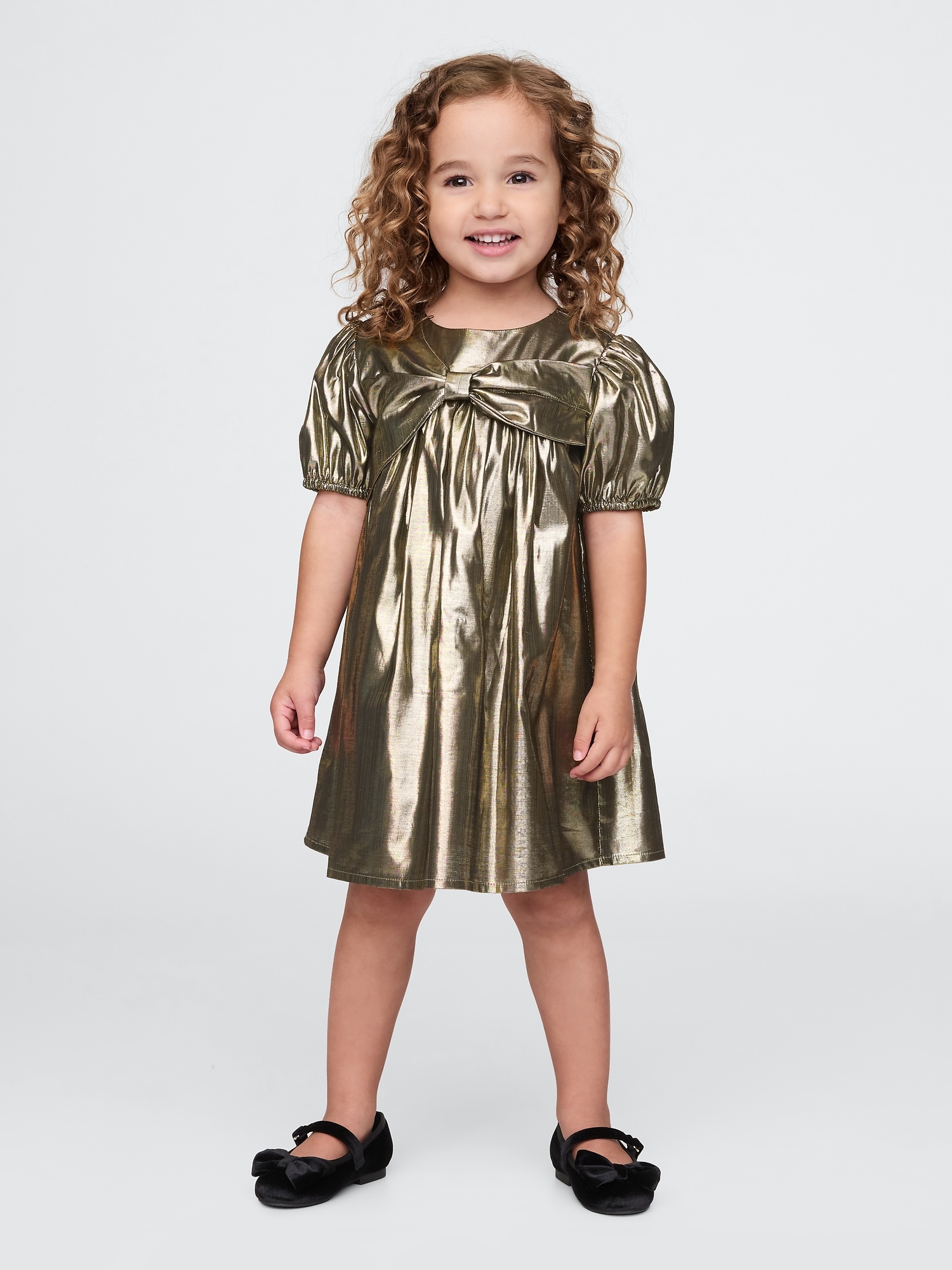 Baby & Toddler Metallic Bow Dress