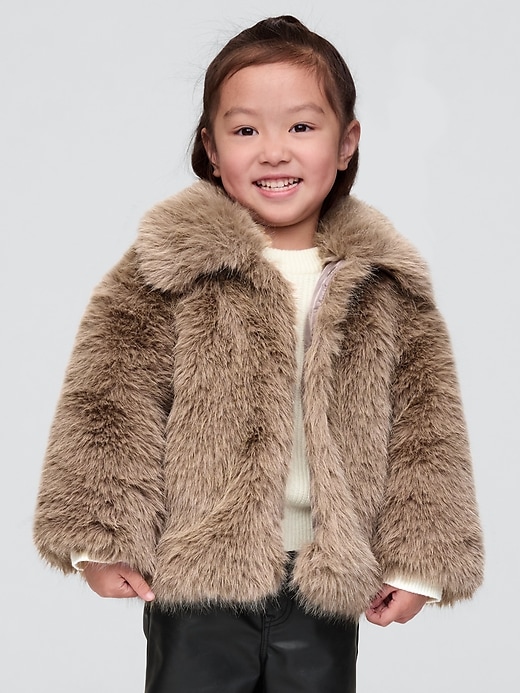 Image number 1 showing, babyGap Recycled Faux Fur Jacket