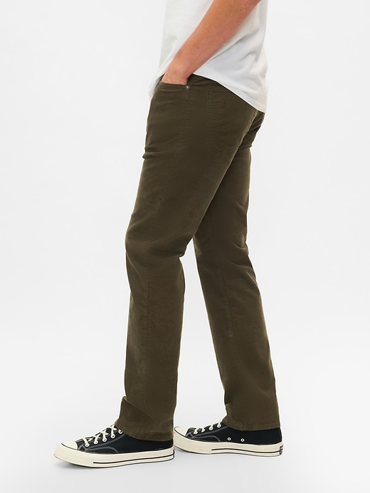 Image number 3 showing, Straight Corduroy Jeans with GapFlex