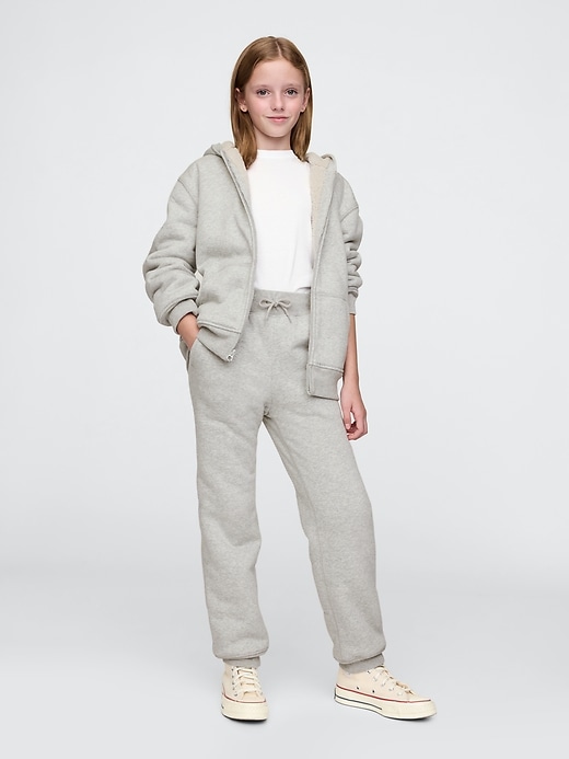 Image number 4 showing, Kids Vintage Soft Sherpa-Lined Joggers