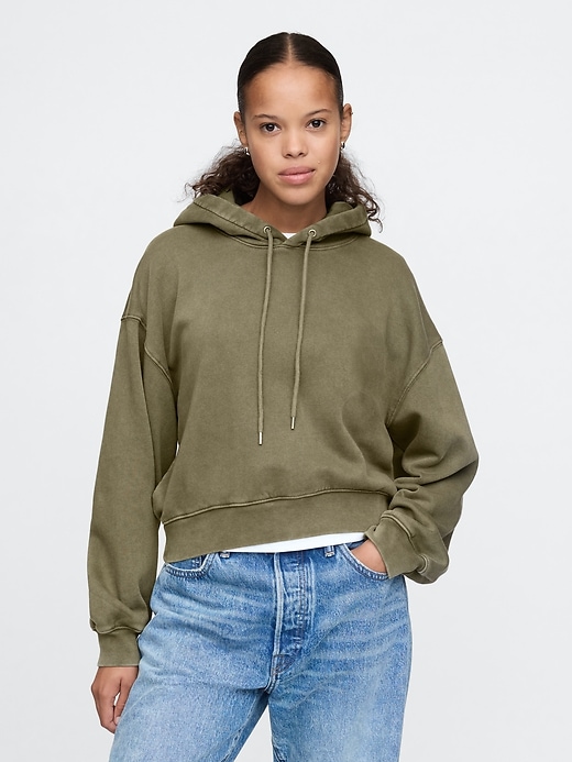 Image number 1 showing, Vintage Soft Cropped Hoodie