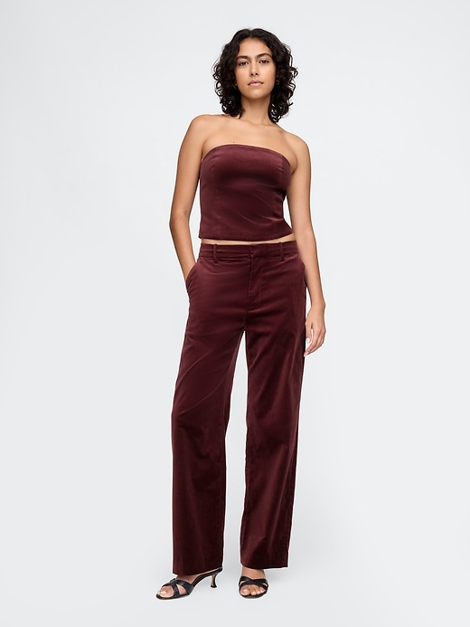 Image number 3 showing, Velvet Cropped Tube Top