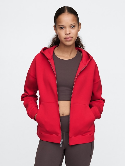 Image number 1 showing, GapFit Scuba Two-Way Zip Hoodie