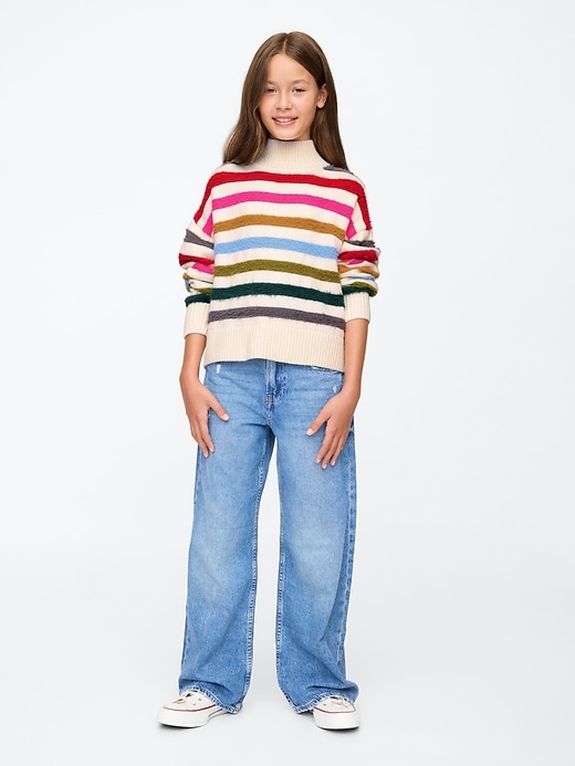 Image number 3 showing, Kids CashSoft Oversized Mockneck Sweater