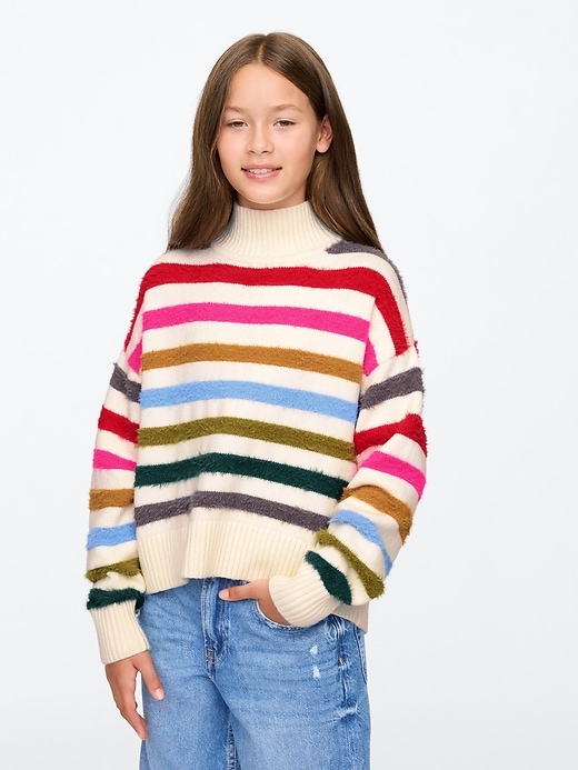 Image number 1 showing, Kids CashSoft Oversized Mockneck Sweater