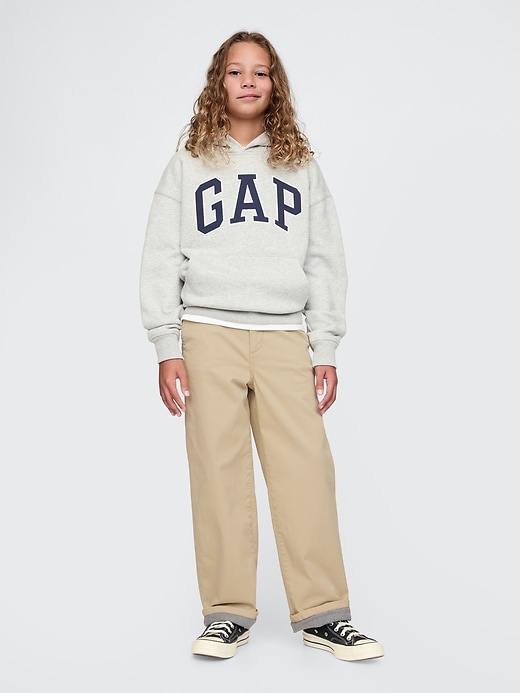 Image number 1 showing, Kids Lined Modern Loose Khakis