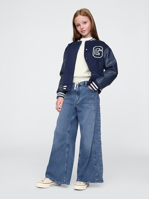 Image number 1 showing, Kids Knit Baggy Jeans