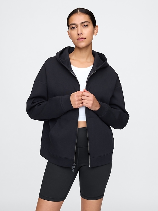 Image number 1 showing, GapFit Scuba Two-Way Zip Hoodie