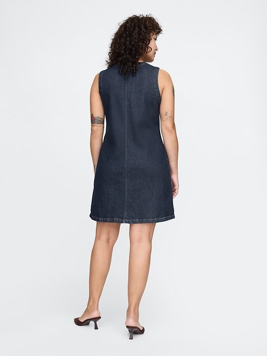 Image number 6 showing, Denim Mini Shift Dress