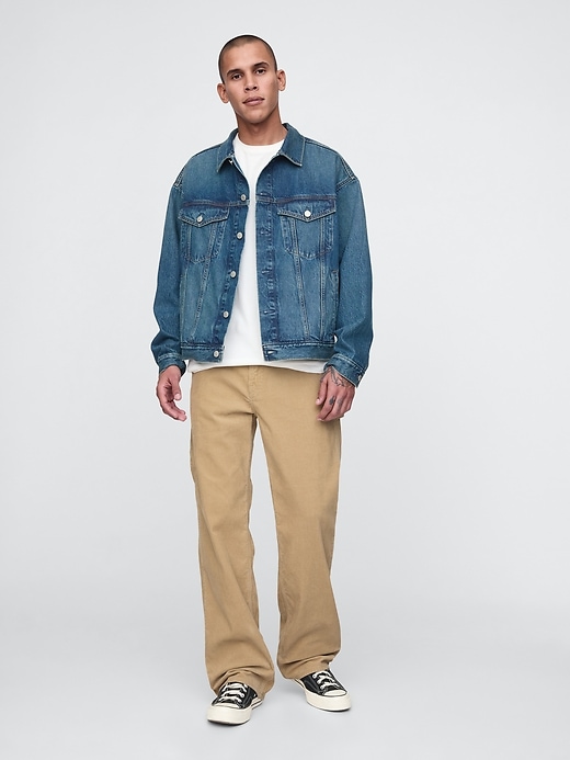 Image number 1 showing, '90s Loose Corduroy Carpenter Pants