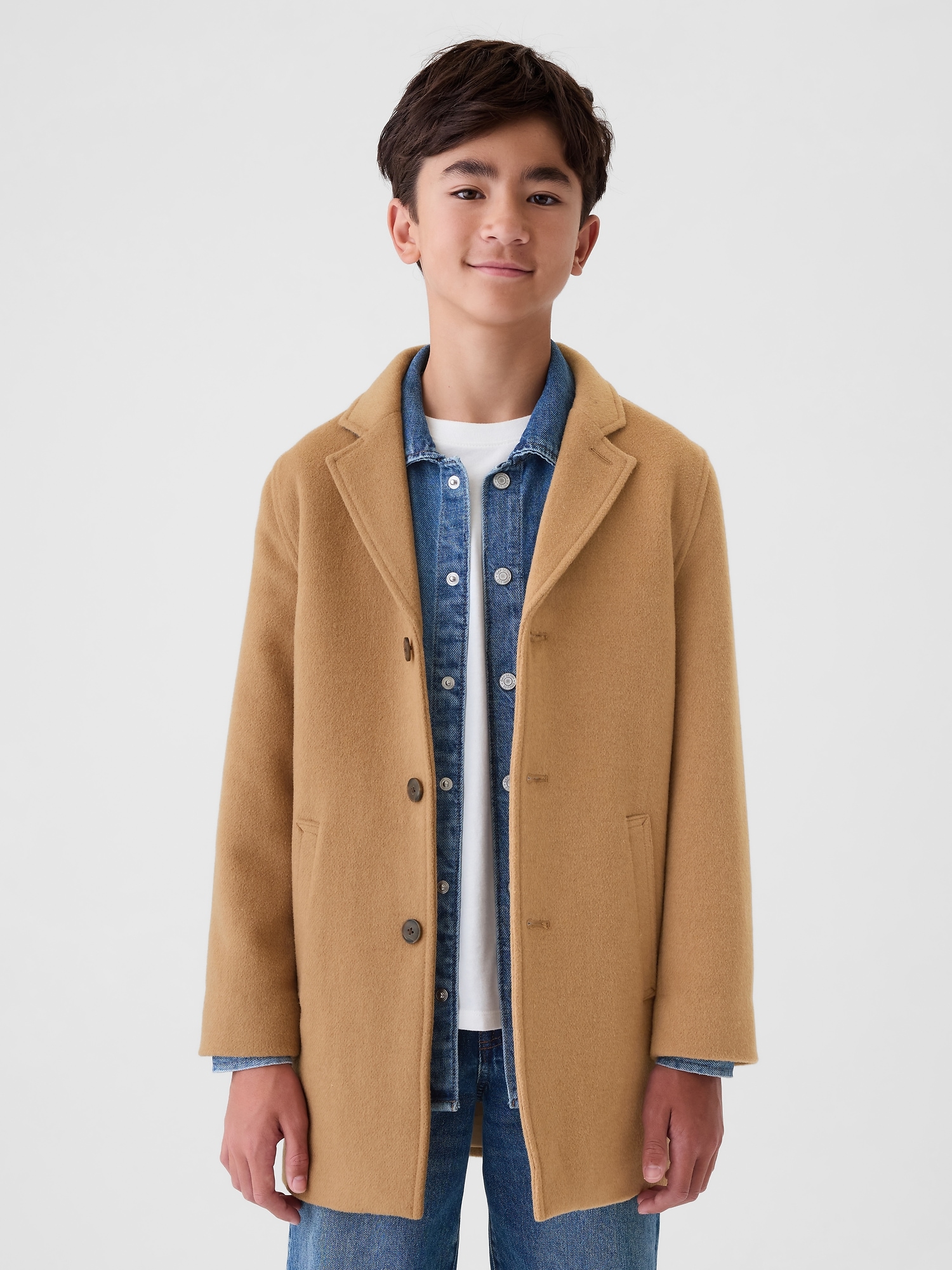 Kids Wool-Blend Topcoat