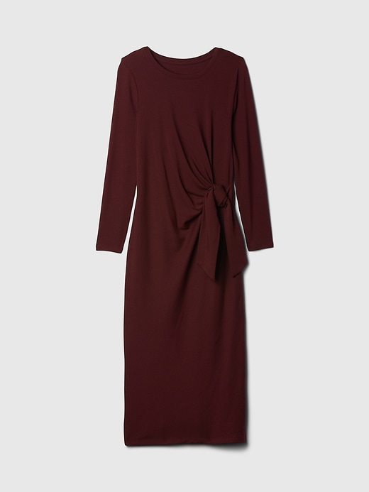 Image number 7 showing, Modern Rib Tie-Knot Midi Dress