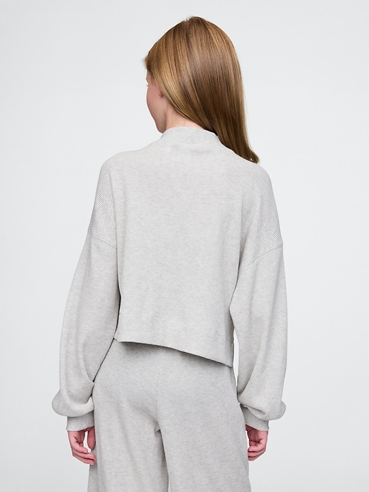 Image number 2 showing, Kids Waffle-Knit Mockneck Top