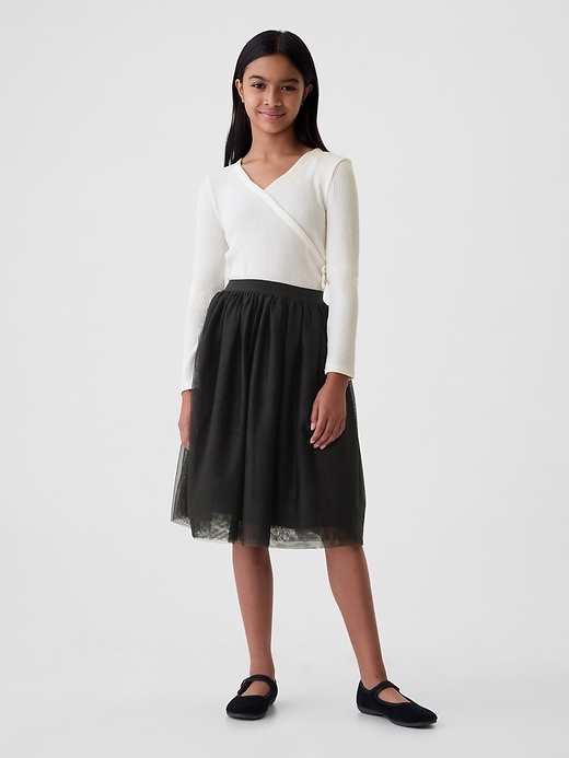 Image number 1 showing, Kids Tulle Midi Skirt