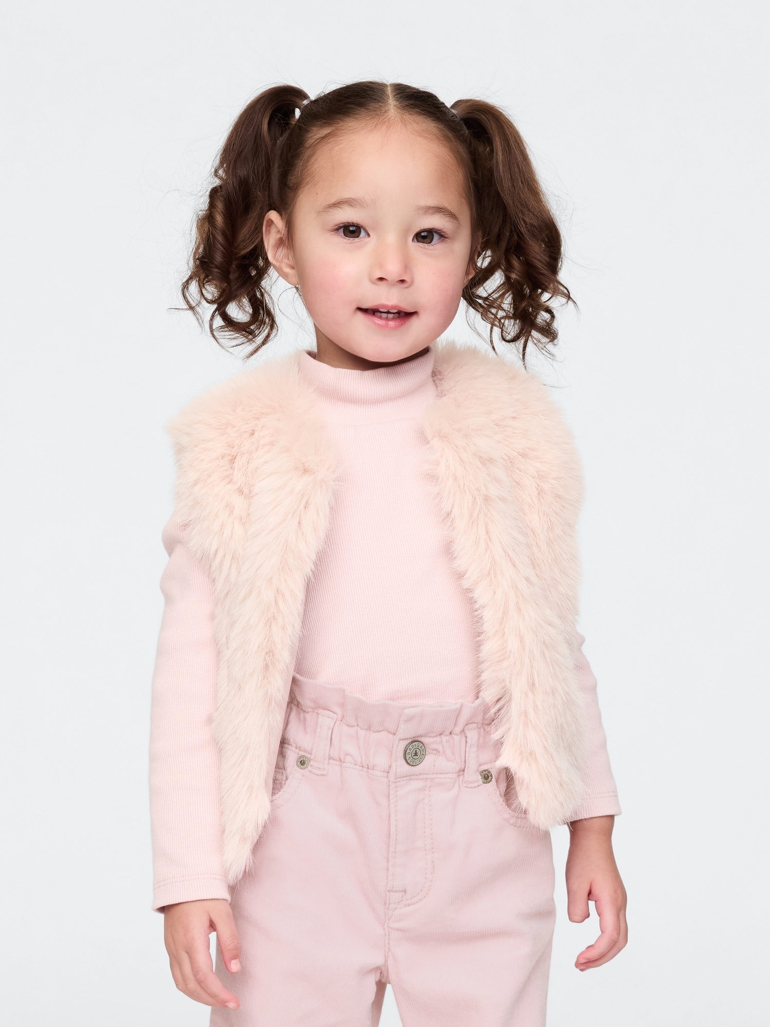 Faux fur baby vest on sale