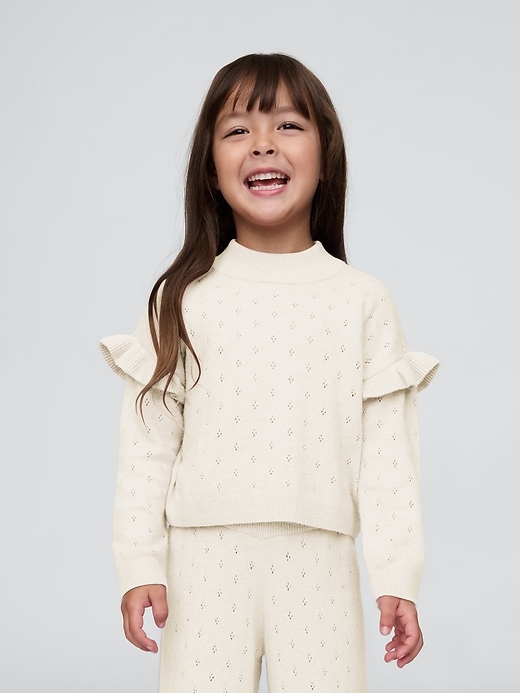 Image number 1 showing, Baby &amp; Toddler CashSoft Pointelle Sweater