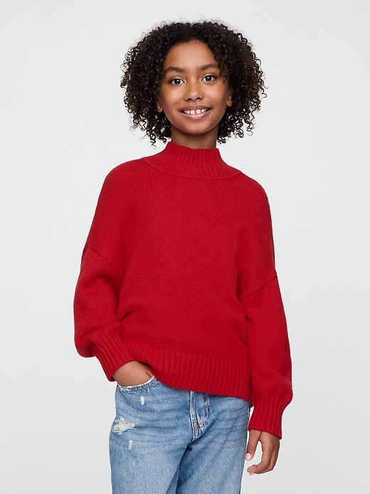 Image number 1 showing, Kids CashSoft Oversized Mockneck Sweater