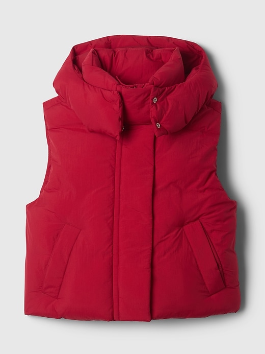 Image number 5 showing, Cropped Duvet Wrap Puffer Vest