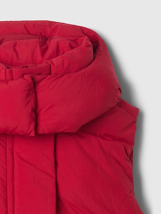 Image number 4 showing, Cropped Duvet Wrap Puffer Vest