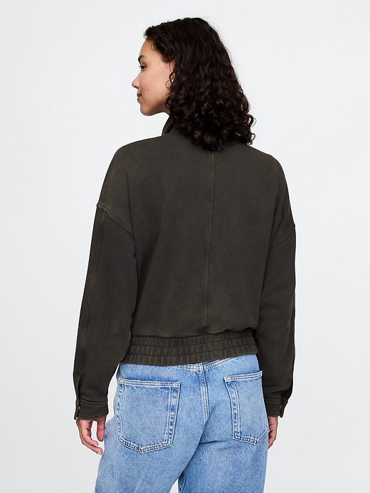 Image number 2 showing, French Terry Bomber Jacket