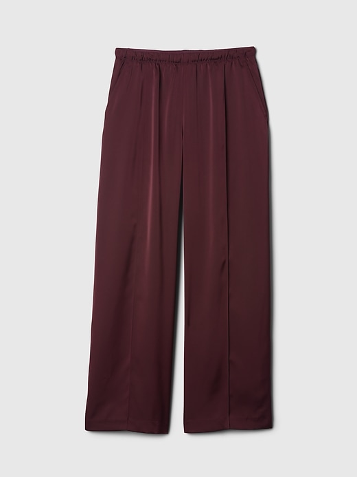 Image number 7 showing, Mid Rise Recycled Satin Seamed Pants