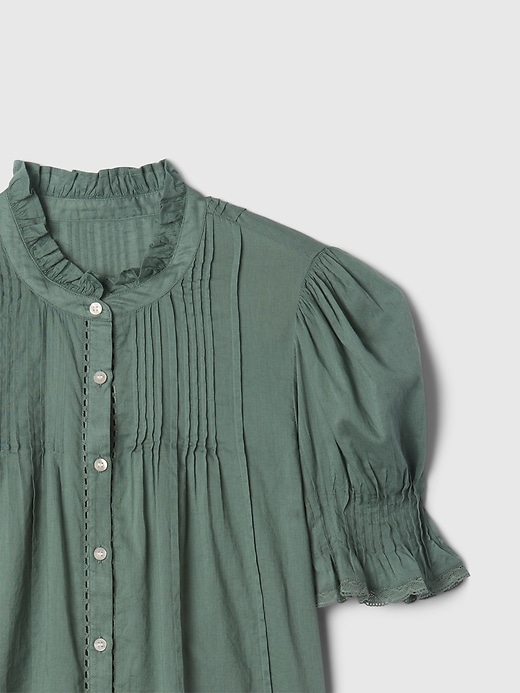 Image number 4 showing, Pintuck Ruffle Shirt