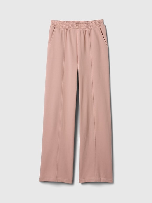 Image number 5 showing, Heavyweight French Terry Seamed Wide-Leg Sweatpants