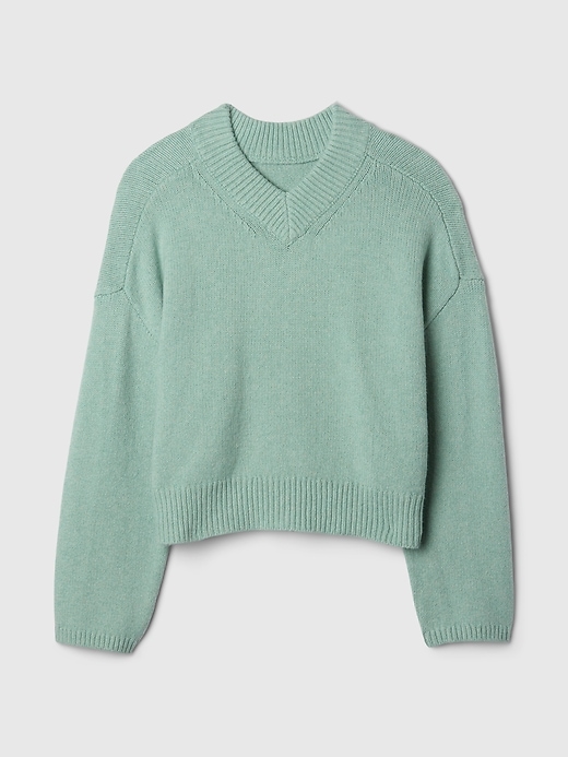 Image number 5 showing, CashSoft Oversized V-Neck Sweater