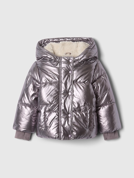 Image number 1 showing, babyGap Recycled Nylon Cozy Puffer Jacket