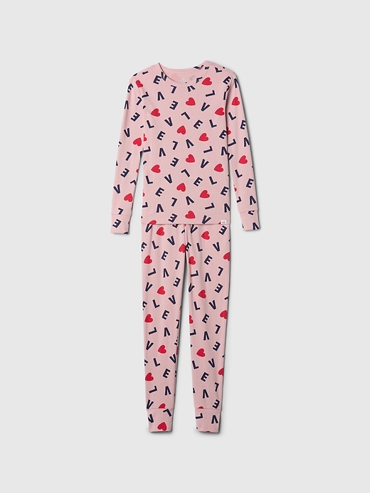 Image number 1 showing, Kids Organic Brushed Cotton PJ Set