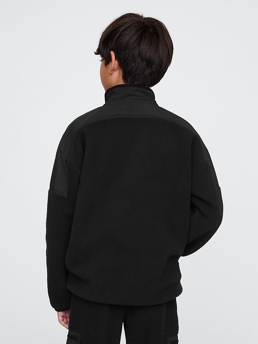 Image number 2 showing, Kids Sherpa Half-Zip Pullover