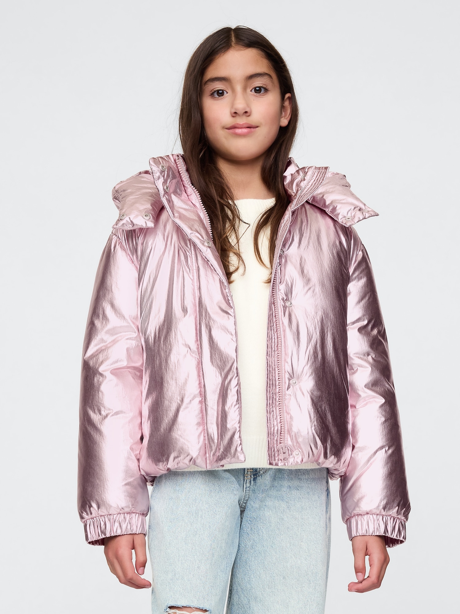 Gap puffer jacket girl on sale