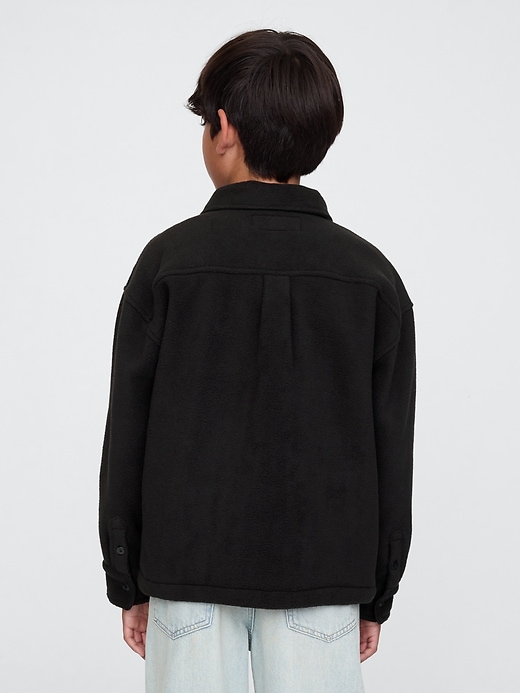 Image number 2 showing, Kids Cozy Half-Zip Shirt Jacket