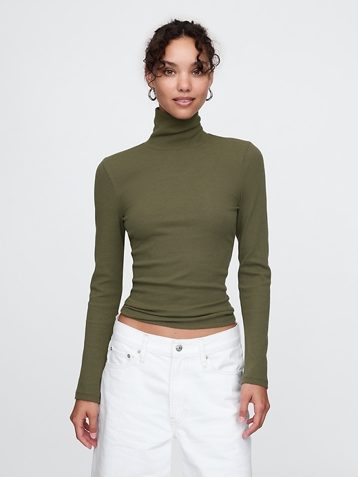 Image number 1 showing, Modern Rib Turtleneck