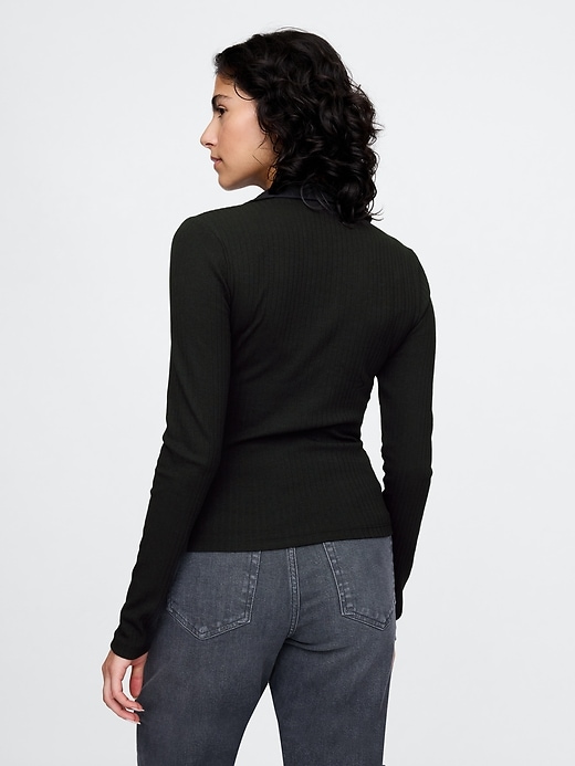 Image number 2 showing, Modern Rib Half-Zip Pullover