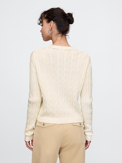 Image number 2 showing, Cable-Knit Cardigan