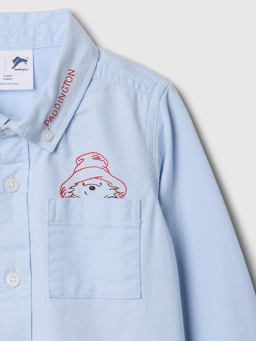 Image number 3 showing, babyGap Paddington Embroidered Oxford Shirt