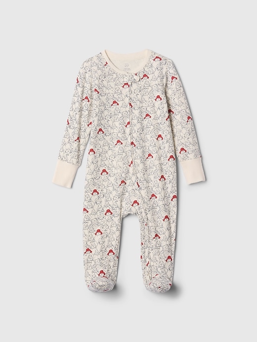 Image number 1 showing, Baby Paddington Organic Cotton Footed One-Piece