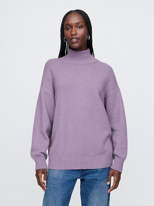 Image number 1 showing, CashSoft Mockneck Sweater